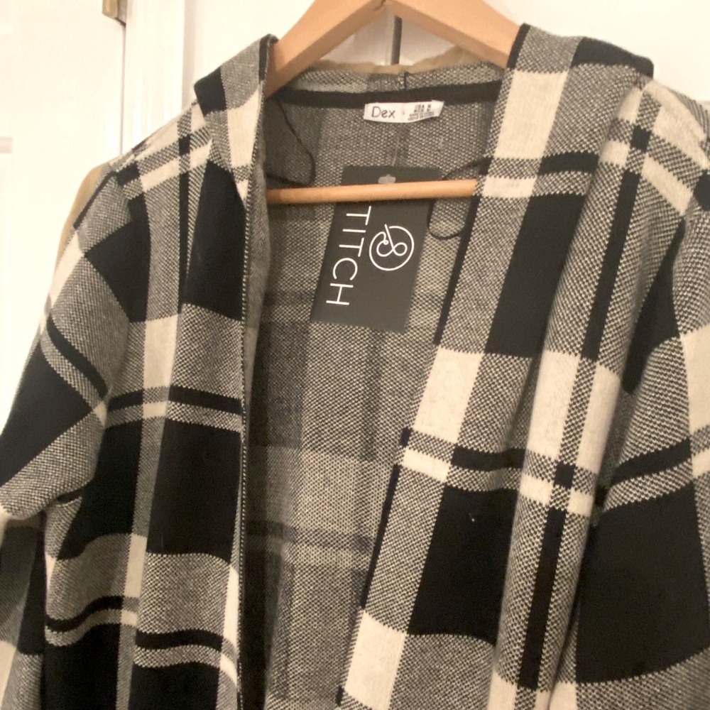 Brand new with tags black and white plaid